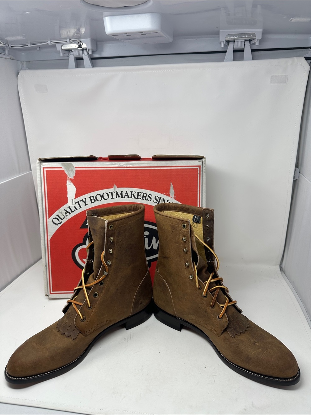 Justin Roper Boots Size 10 - Picture 3 of 11